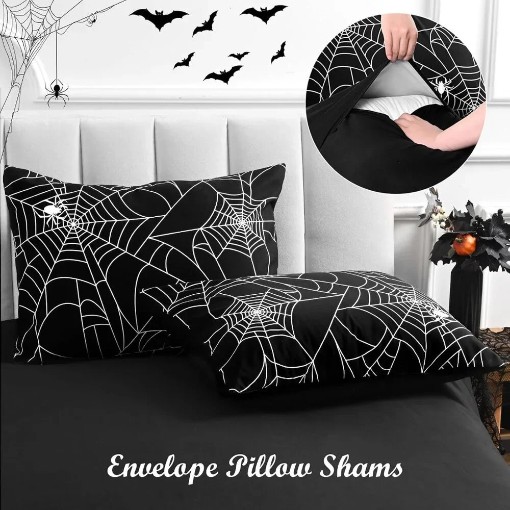 3 Piece Halloween Duvet Cover Queen Size